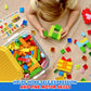 Burgkidz Classic Big Building Blocks With Storage Box, Large Toddler Blocks, Compatible With Most Major Brands, Stem Toy Gift Big Brick, Building Bricks For Toddlers 3-5, Kids Blocks For All Ages