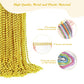 YAXINRUI 30 PCS Mardi Gras Beads, Party Beads Necklaces for Mardi Gras, Christmas, St. Patrick's Day, Beads Party Favors, Metall