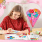 Moinchore 48 Pcs Fall Christmas Crafts Bouquet Color Your Own Paper Bouquet Coloring DIY Crafts Happy Teachers Mom Grandparent G