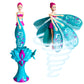 Sky Dancers Turquoise Twinkle  The Original Flying Doll Toy  Pull String Powered, Use Indoors or Outdoors, No Batteries Requir