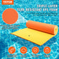 VEVOR Lily Pad Floating Mat  Large 18x6 FT Floating Water Pad  3-Layer Floating Dock for mature-themeds Kids  1.3 Thick Tear-Resistant XPE Foam Raft  Floating Island for Lake  Pool  Ocean  Beach  and Boating
