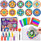 TENYEAH Foil Fun & Sand Art Kit for Kids, 2 in 1 Mandala Foil Arts and Sand Painting Pictures Coloring Kits, DIY Crafts Gifts fo