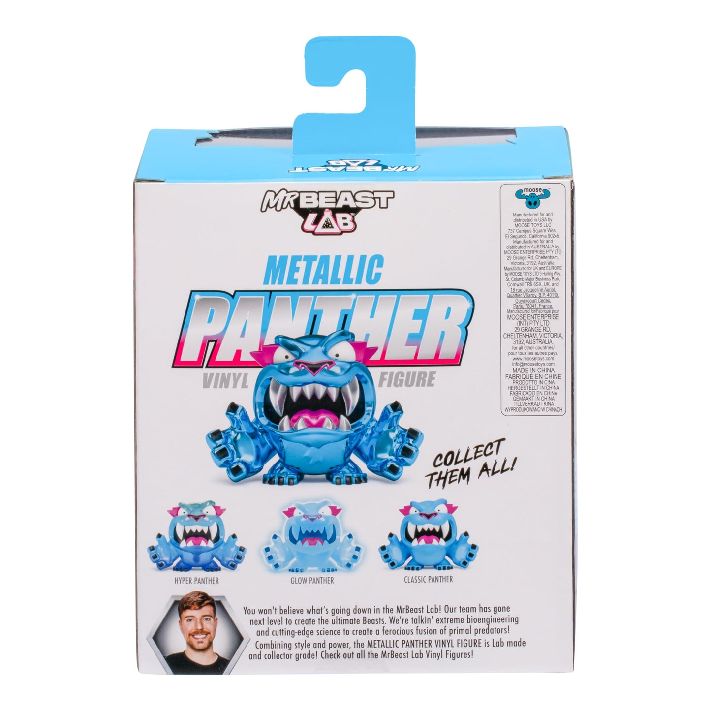 Mrbeast Lab Collectible Vinyl Figures - Metallic Panther - 3.5'' Tall, Packaged In A Premium Display Box. 4 To Collect!
