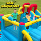 Elemara 7 In 1 Big Inflatable Bounce House, 15X12’Xl Golf Inflatable Bouncer With 750W Blower, Bouncy House With Slide,Golf Area,Bouncer,Tunnels,Climbing Wall, Jumping Castle, Holds 6 Kids