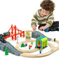 Battery Operated Train For Wooden Track, 3Pcs Train Toy Set For 3 4 5+Years Old Boy Girl Toddlers, Motorized Train Accessories Electric Train Compatible With Thomas & Friends, Brio And Chuggington