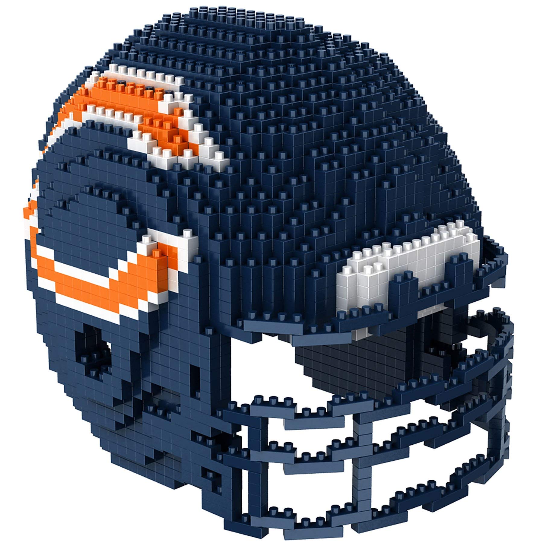 Foco Chicago Bears Nfl 3D Brxlz Construction Toy Blocks Set - Helmet, 1325 Pieces
