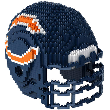 Foco Chicago Bears Nfl 3D Brxlz Construction Toy Blocks Set - Helmet, 1325 Pieces