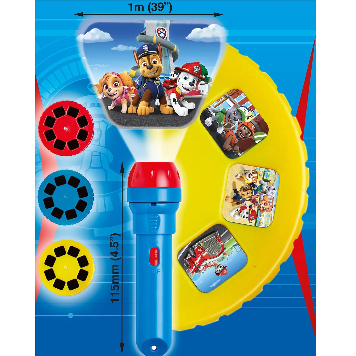 Brainstorm Toys Paw Patrol Flashlight & Projector, Multicolor, Plastic, Model NIC1000