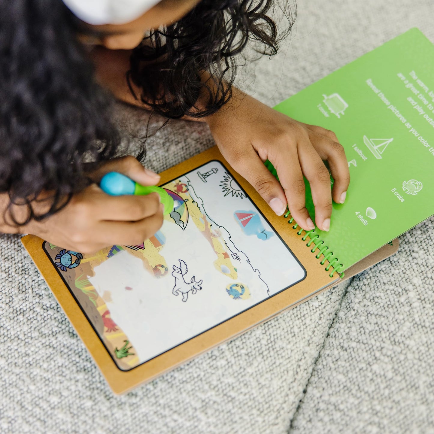 Melissa & Doug Lets Explore Water Wow! Seasons Water-Reveal Pad - Reusable On the Go Travel Activity - FSC Certified