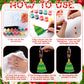Beeveer Christmas Suncatcher Crafts Kit - 30 Sets DIY Window Paint Art, 3.5" Multicolor Acrylic Ornaments for Holiday Classroom Activities