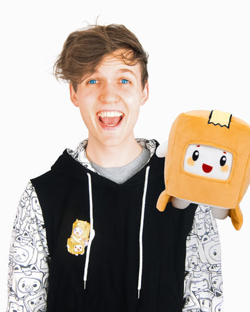 Lankybox Official Merch - 8' Boxy Plush Toy - Stuffed Plushies For Kids - Original Lanky Box Boxy Plushy - Foxy And Boxy Plush