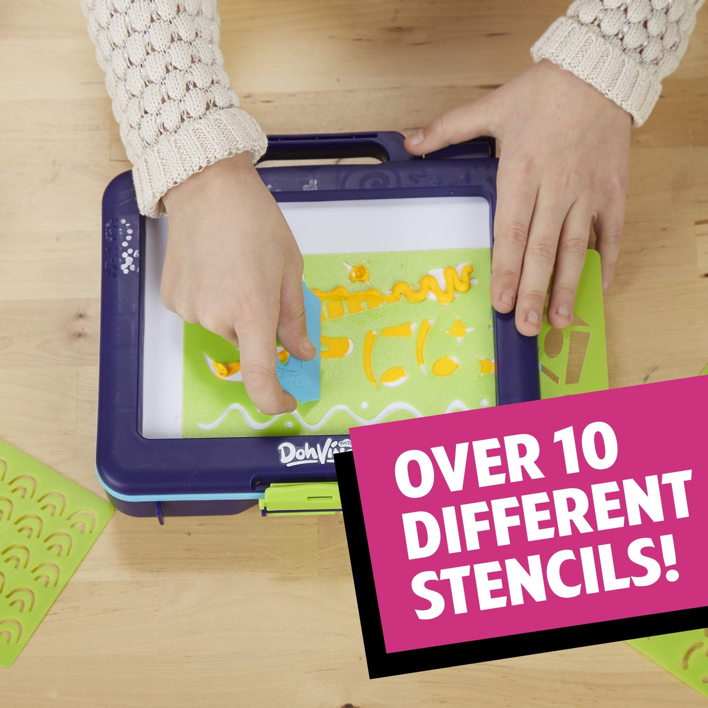 Play-Doh DohVinci On the Go Art Studio Art Case for Kids and Tweens with 5 Non-Toxic Colors