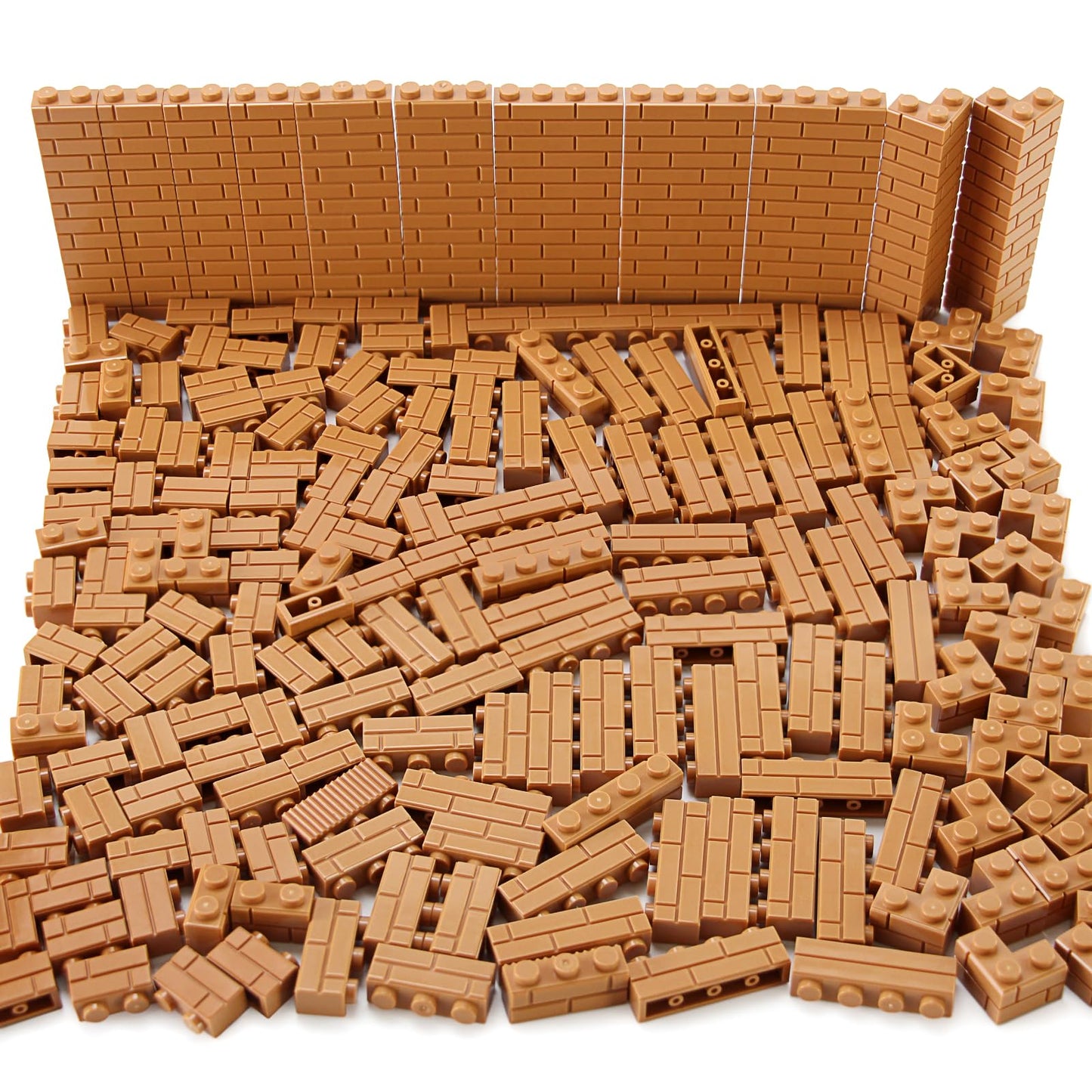 Feleph 260 Pieces Masonry Profile Bricks Set Multicolor Building Blocks For Wall Moc Parts And Pieces Diverse Bulk Toy Set Compa