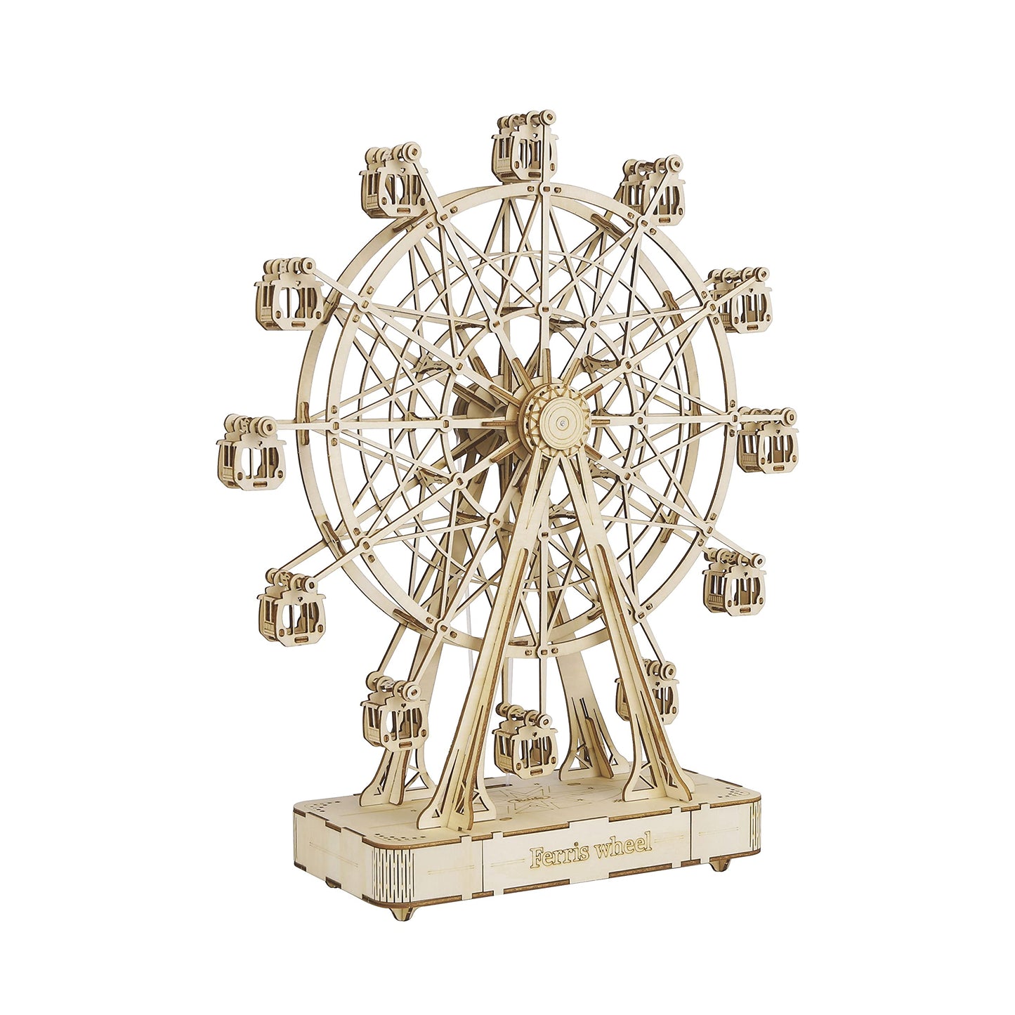 Rolife 3D Wooden Puzzle For Adults,Mechanical Diy Crafts Kits For Kids,Ferris Wheels Music Model Kits To Build,Brain Teaser Puzzles For Boys And Girls