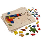 Usa Map Wooden Jigsaw Puzzle For Kids | 44 Puzzle Pieces | Learning & Educational Toy Gift For Boys & Girls Ages 3 Years And Above