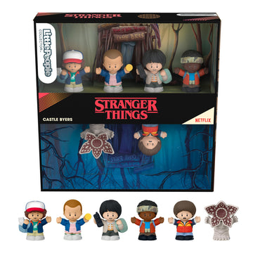 Little People Collector Stranger Things Castle Byers Special Edition Figure Set  6 Characters in a Gift Display Box for mature-themed Fans