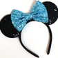 CLGIFT Cinderella-Themed Mickey Ears, Minnie Ears, and Blue Elsa Ears