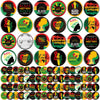 Sotiff 300 Pcs Black History Month Buttons Pins Bulks 1 Inch Round Black History Pride Pinback Metal Button Badges Decorations f