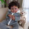 SGAFESZE Reborn Baby Dolls Black - 20 Inch African American Realistic Baby Doll - Lifelike Curly Hair  Weighted Soft Body & enhanced Gift Box for Kids 3+