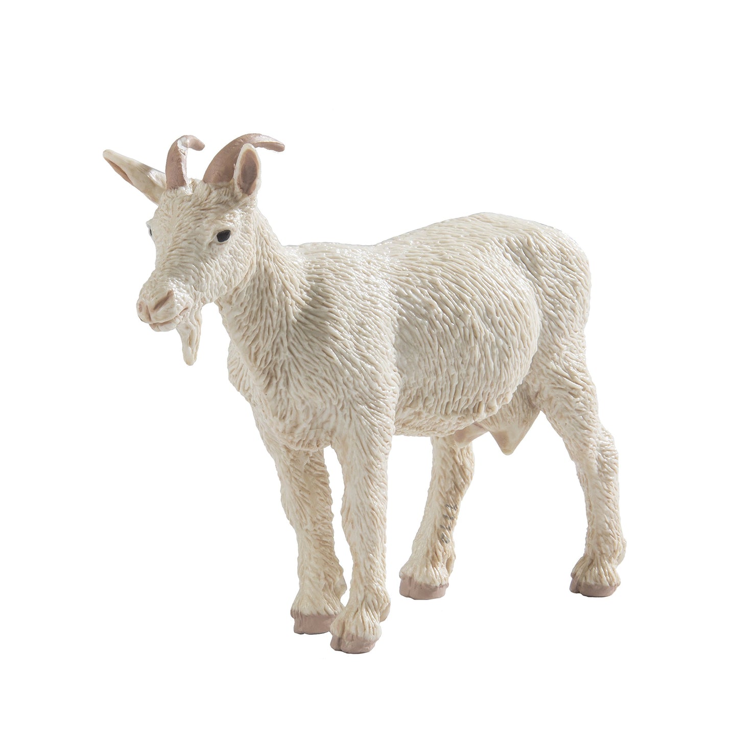 Safari Ltd. Nanny Goat Figurine - Lifelike 3.25" Plastic Model - Educational Toy for Kids - White Color
