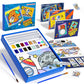 Paint With Water Coloring Books For Kids, 3Pcs Watercolor Paint Books Sets, 32 Astronaut Pages Total, Arts And Crafts For Kids Ages 4-6-8-12 With 3 Paint Brushes And 3 Coloring Activity Books