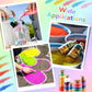 Wettarn 60 Pcs 1.25 oz Sand Art Bottle Kits 60 Colors of Sand Art Rangoli Colors for Painting DIY Drawing Favor Diwali Wedding D