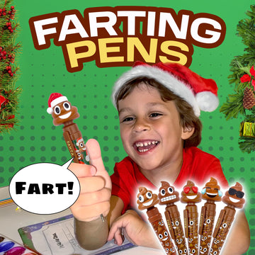 Kamhi World Farting Poop Pen Makes 7 Funny Fart Sounds - Perfect Novelty Gift For Kids, Teens & Boys - Functioning Pen & Prank Toy For The Entire Family, Fun Fart Pen Gag Gifts With Big Laughs