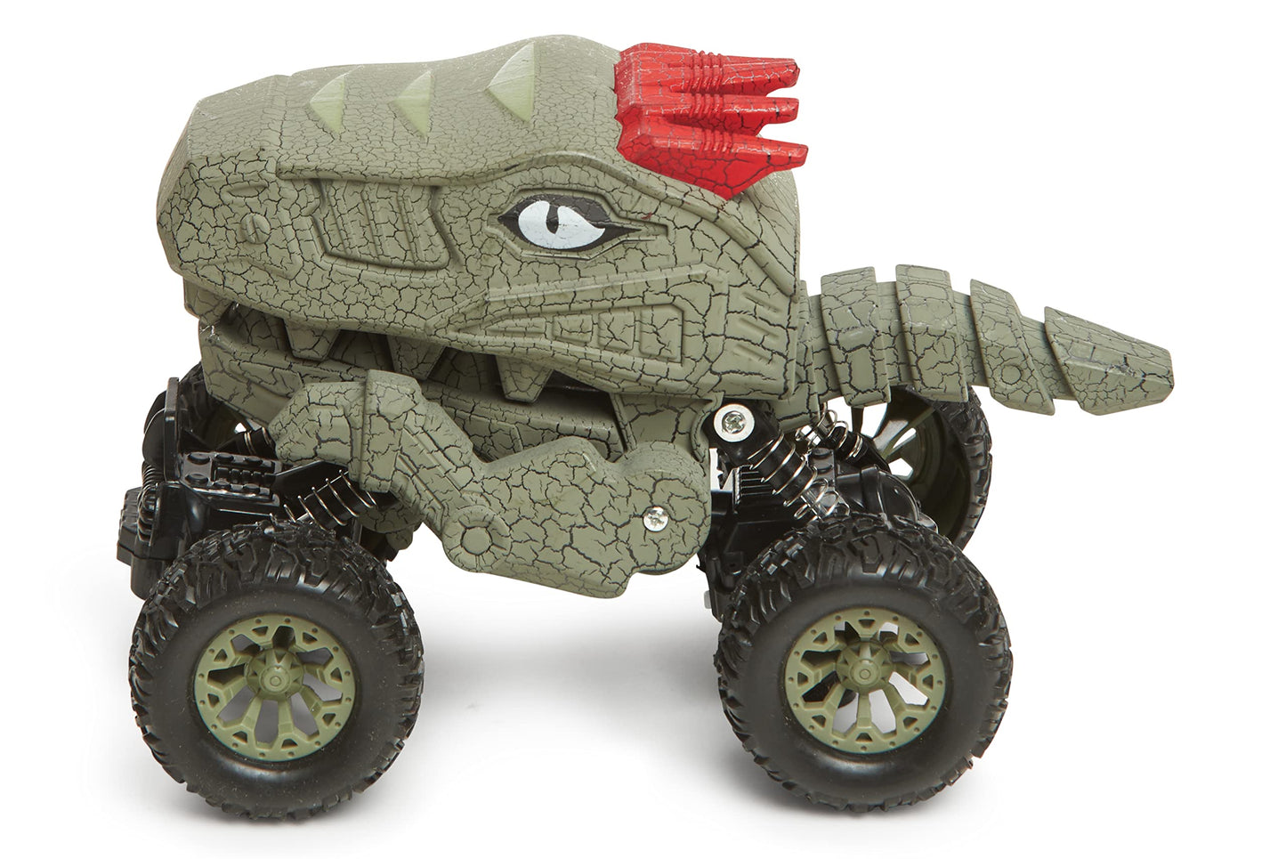 Rugged Racers Dinosaur Monster Truck Toy Cars - Pull Back Car Toys Dino 4 Wheel Car Game Mini Pullback Vehicles for Toddlers
