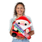 ZURU Snackles Plush Santa Claus 14" Stuffed Animal, Ultra Soft Polyester Collectible, Holiday Gift