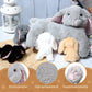 Hydren Nursing Bunny Stuffed Animal Plush Toys 15 Inch Plush Bunny Mommy With 4 Stuffed Magnetic Baby Rabbit Plushies For Kids B