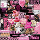 Cool But Cute Y2K Stickers (55 Pieces) - Kawaii, Black & Pink Themed, Waterproof | Stickers For Kids, Girls, Teens, Laptop, Wate