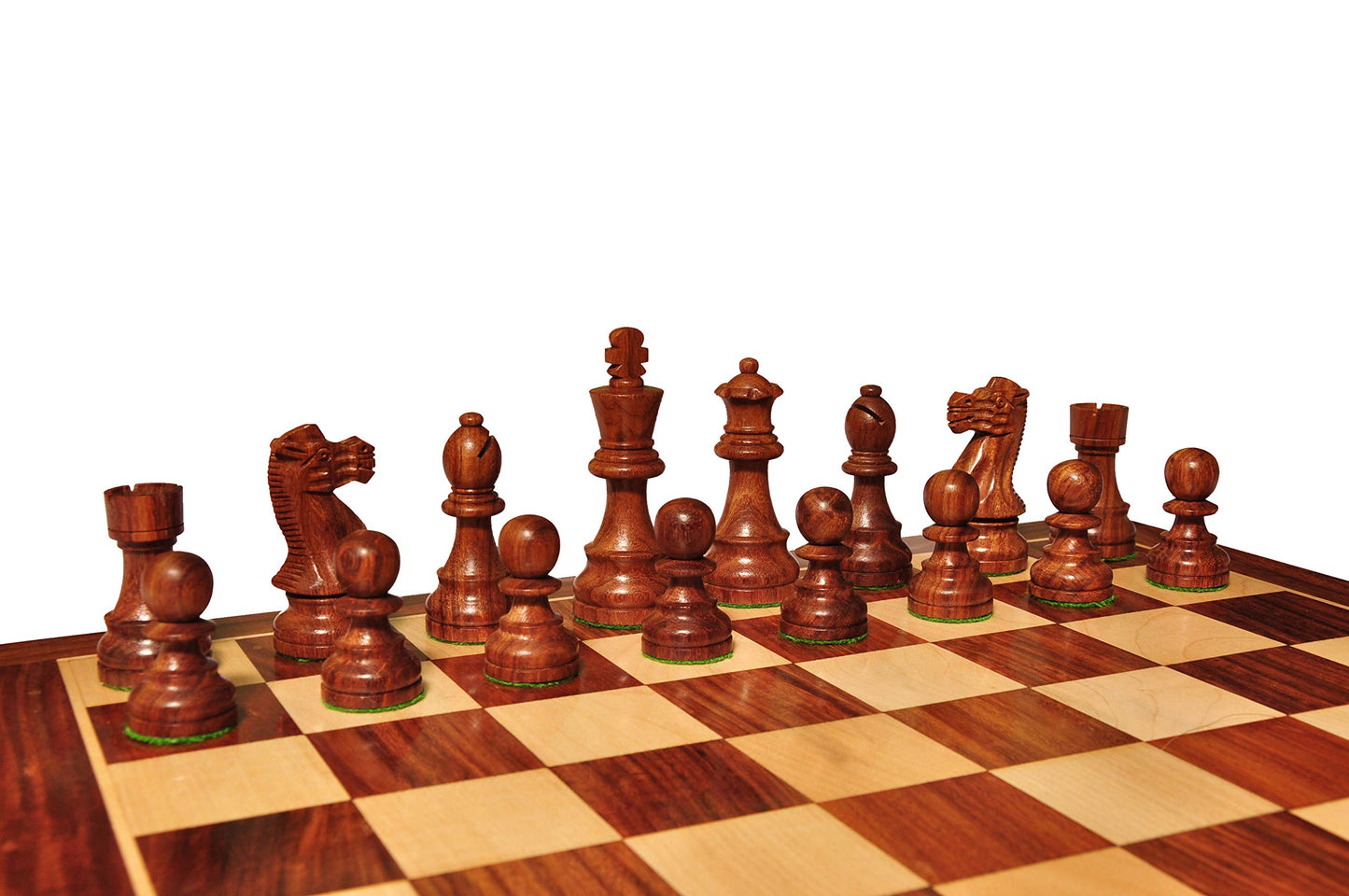 PALM ROYAL HANDICRAFTS Handmade Rosewood Foldable Chess Board Set Wooden with Non Magnetic Pieces and Extra Queens for 2 Players