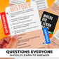 QUOKKA Trivia Card Game with 500 Questions in History - Trivia Games for mature-themeds  Teens  and Families - Trivia Cards with Answers - Great Board Games Trivia for Family Party and Game Night