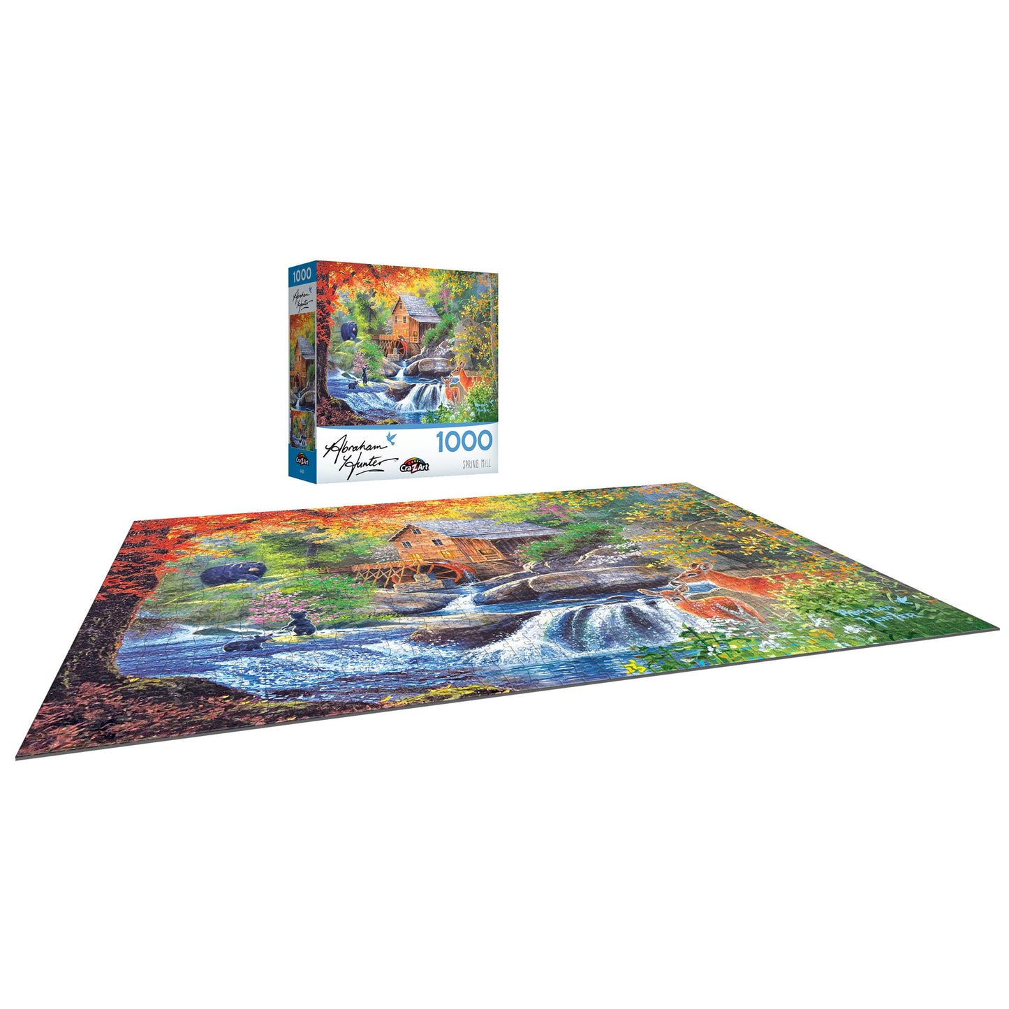 Roseart - Abraham Hunter - Spring Mill - 1000 Piece Jigsaw Puzzle For Adults