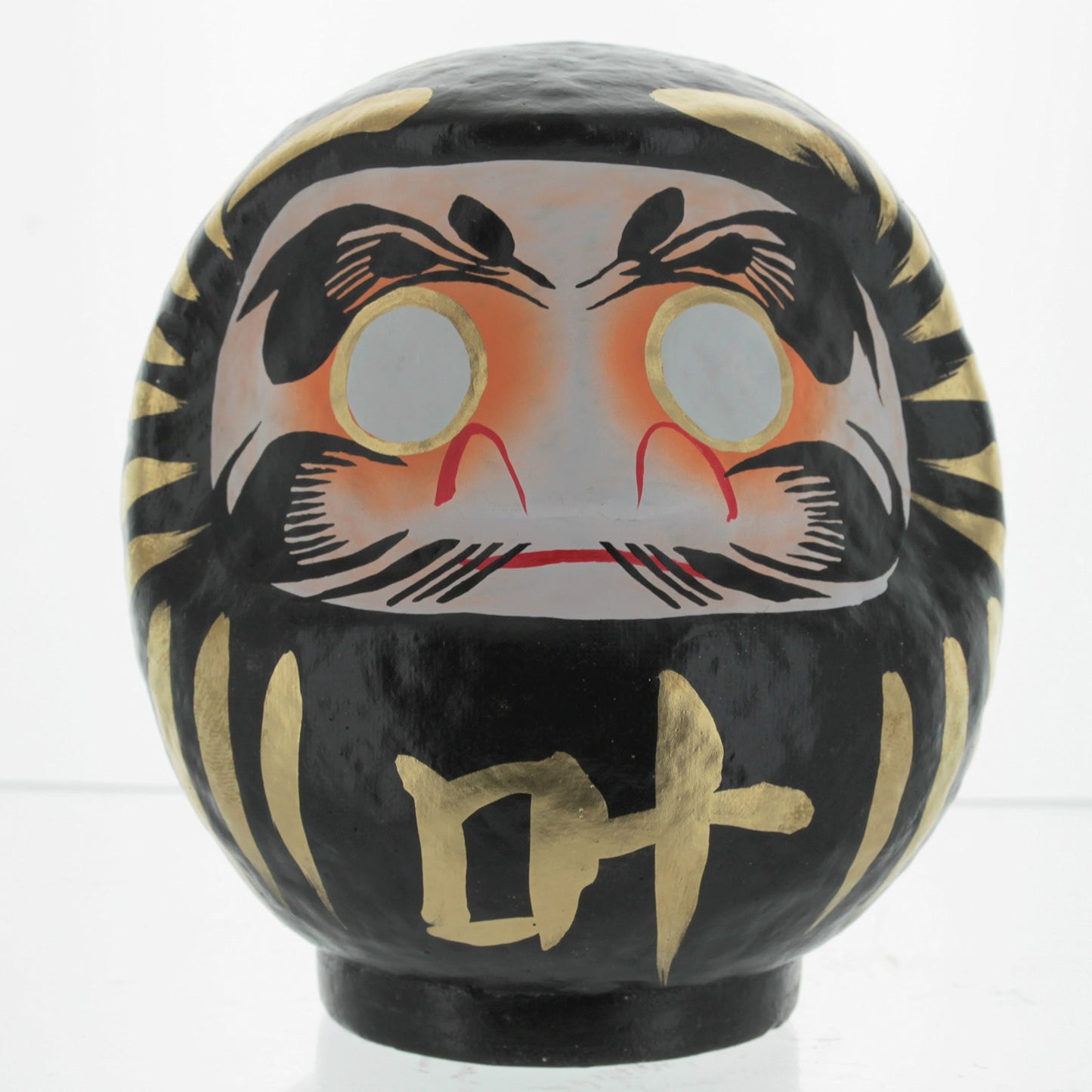 Daimonya Dharma Doll - Made in Japan - Power & Protection (Black, Medium 4.7 inch)