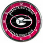 NCAA Georgia Bulldogs Chrome Clock, 12 x 12