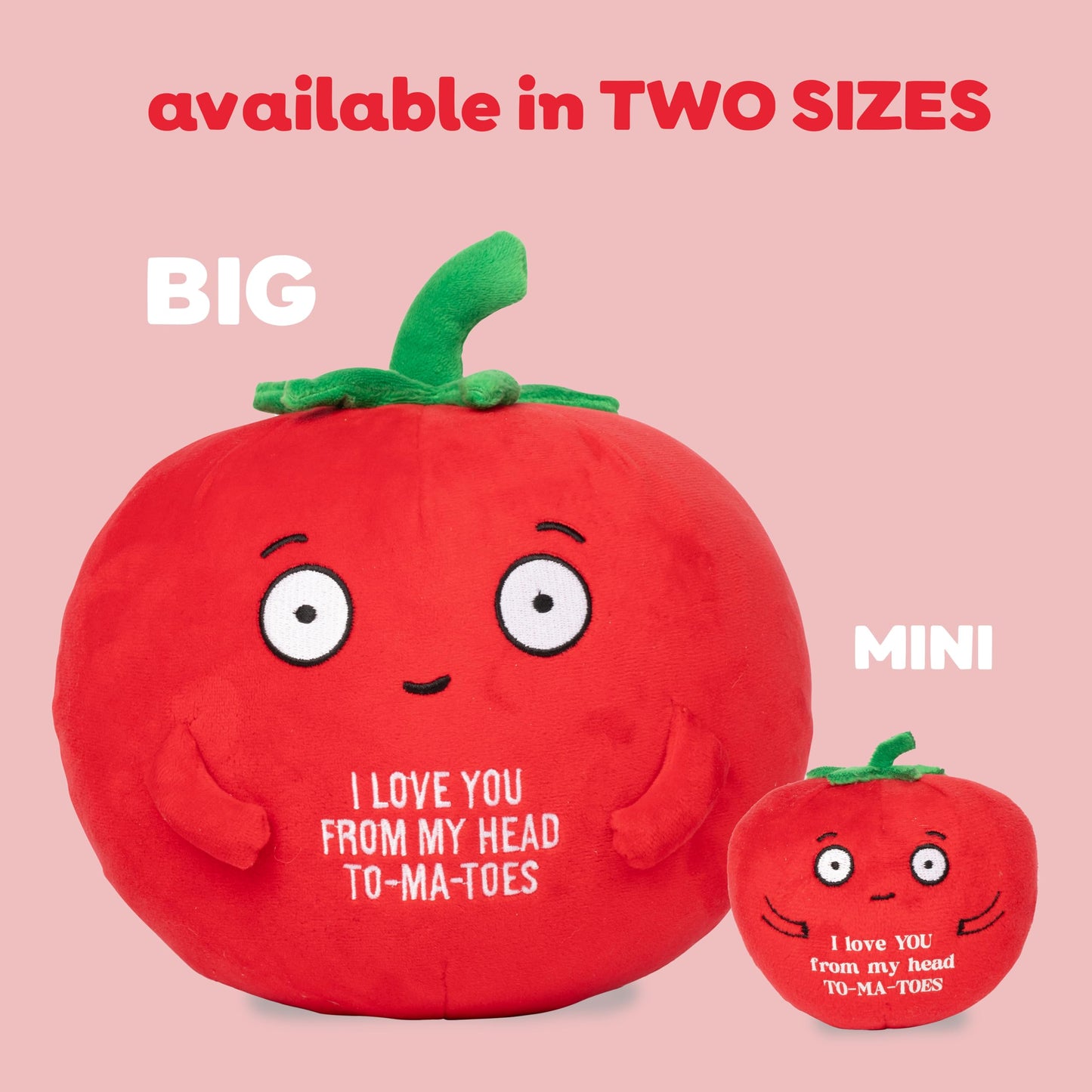 Bee! Tender Tomato Plushie - Super Soft Stuffed Animal, Red, Plush, Model TT1 - Perfect Gift for Loved Ones and Kids