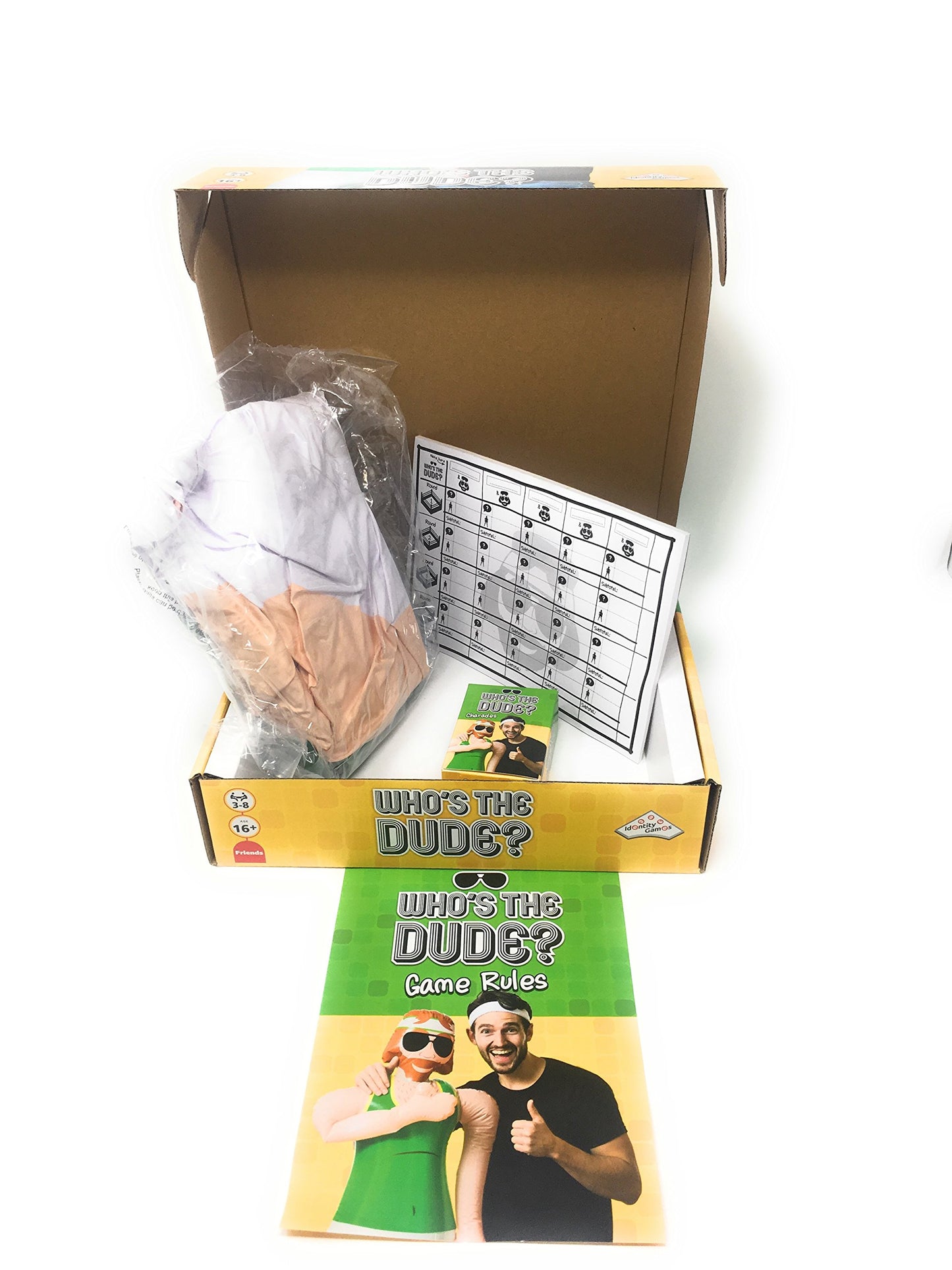 Identity Games Charades Game for Family Fun - Ages 16+, Cardboard, Green Yellow, Model IDG6010, 440 Hilarious Scenarios