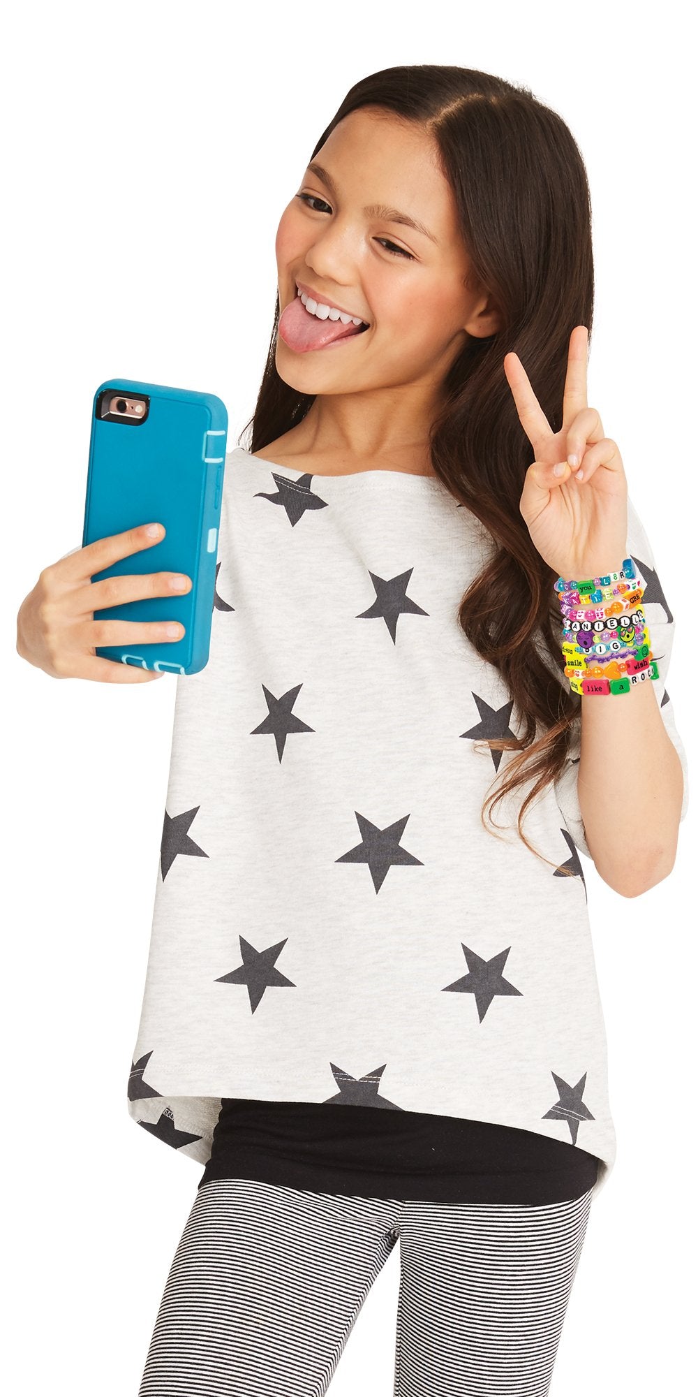 Just My Style Emoticon Message Beads by Horizon Group,DIY 20+ Jewelry Projects Using Symbols & Emoticons.Kit includes Word Beads