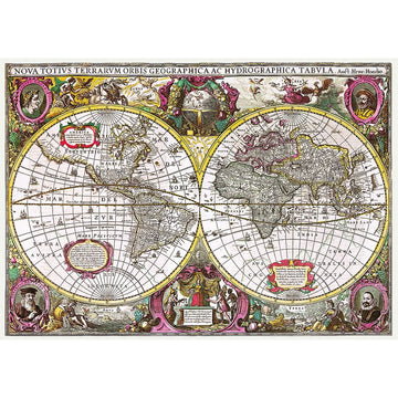 Trefl 2000 Piece Jigsaw Puzzle  A New Land and Water Map of The Entire Earth  1630