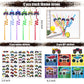 Xipegpa Truck Car Party Favors Set Truck Cars Keychains Slap Bracelet Diy Stickers Straws Car Bags For Kids Truck Car Themed Birthday Party Supplies Goodie Bag Fillers (Truck Car)