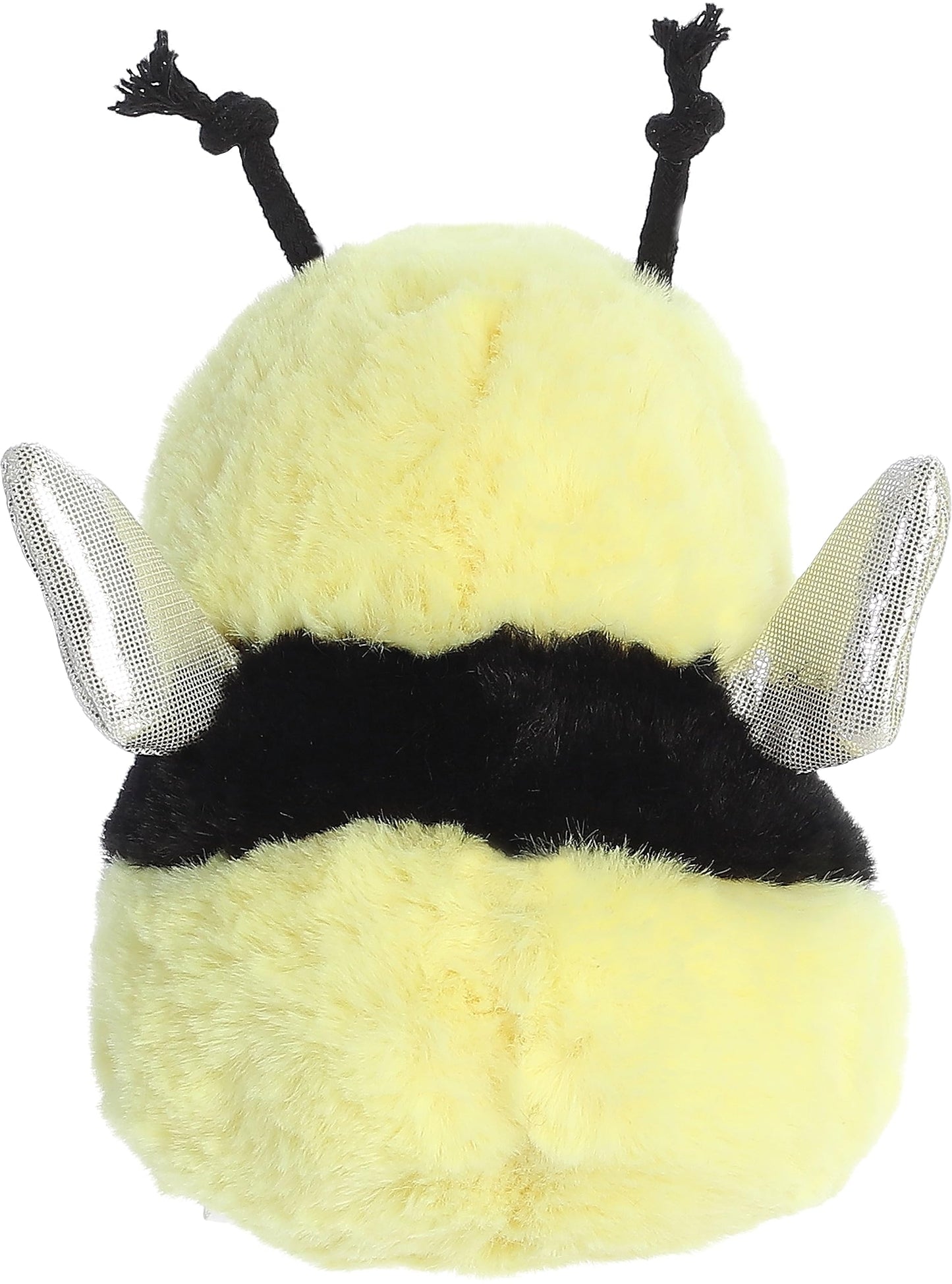 Aurora® Round Rolly Pet™ Bee Happy™ Stuffed Animal - Adorable Companions - On-The-Go Fun - Yellow 5 Inches