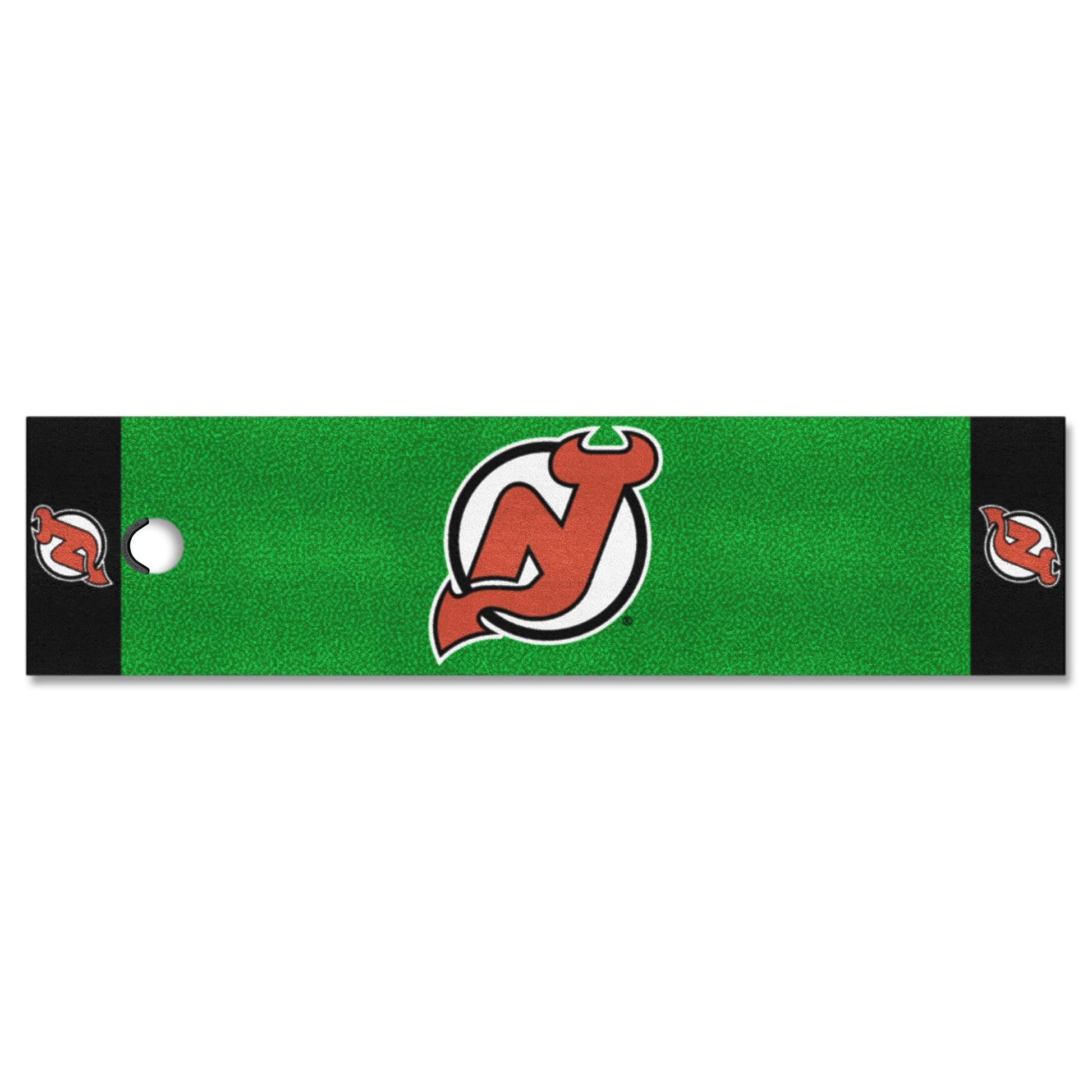 FANMATS 10419 New Jersey Devils Putting Green Mat - 1.5ft. x 6ft.