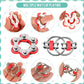 Gejoy 3 Pieces Handheld Mini Fidget Toy Set Includes Six Roller Chain And Key Flippy Bike Pad Stress Relief Toys For Adults Teens Relieve (Black Red), Hb-Gejoy-Set039