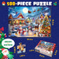 500 Piece Christmas Puzzle For Adults And Kids Santa'S Secret Village Jigsaw Puzzle With Irregular Shape Christmas Puzzle Gift F