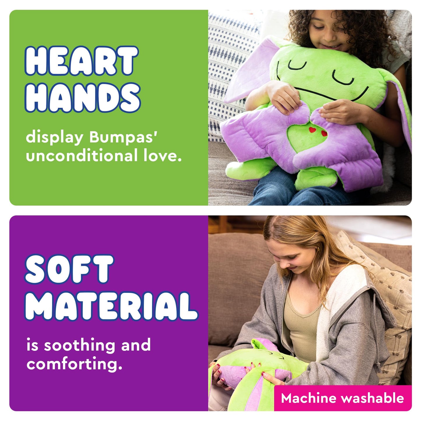 Bumpas Plush Toys - 14' Cute Cuddle Pal, Shin Shin - Weighted Stuffed Animal