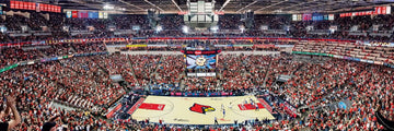 Masterpieces 1000 Piece Sports Jigsaw Puzzle - Ncaa Louisville Cardinals Basketball Court Panoramic - 13'X39'