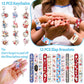 BOIKOKY Alice in Wonderland Party Favors - 98PCS Gift Set with Bracelets, Keychains, Tattoos, Stickers & Pins - Vintage Wonderland Theme