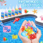 Lovyi Magic Water Elf Toy Kit,Aqua Fairy Water Gel Kit,DIY Squishy Maker with 18 gels &12 Shape Toolings,Magic Gel Water Pets,Sq