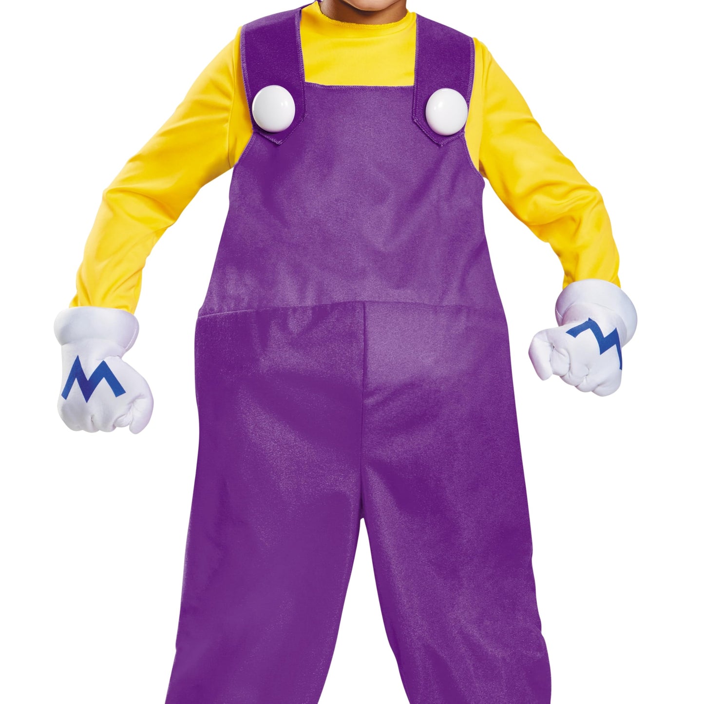 Wario Deluxe Super Mario Bros. Nintendo Costume, Medium/7-8